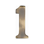 M Marcus Heritage Brass Numeral 1 - 51mm Self Adhesive